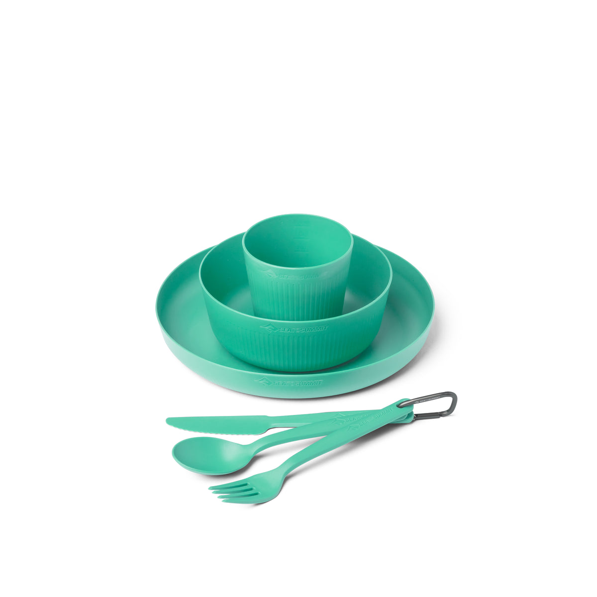 Camp Dinnerware Set w/ Mesh Sack