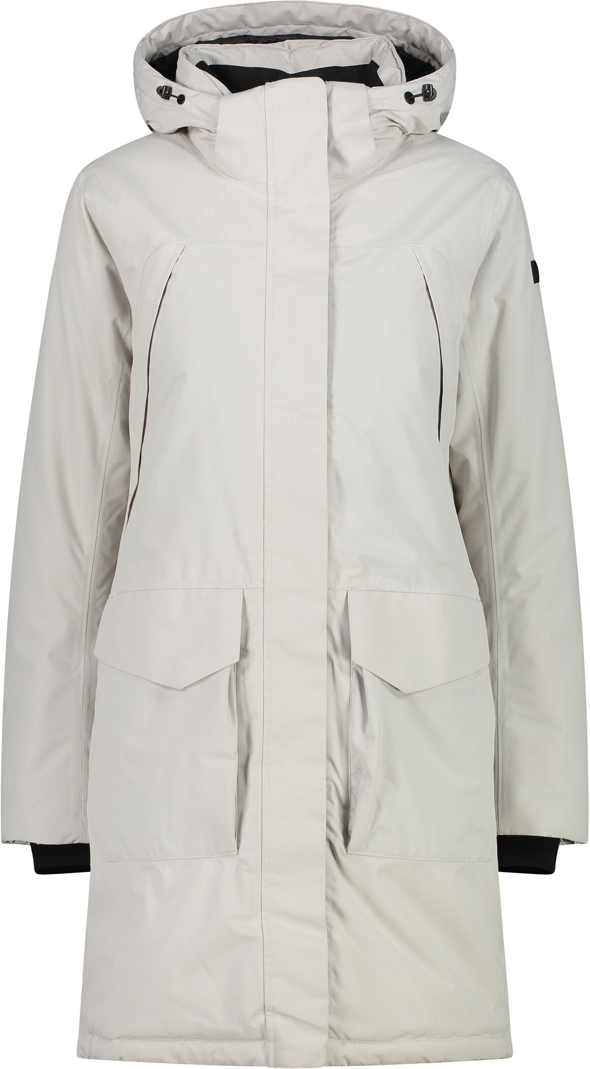 WOMAN COAT ZIP HOOD