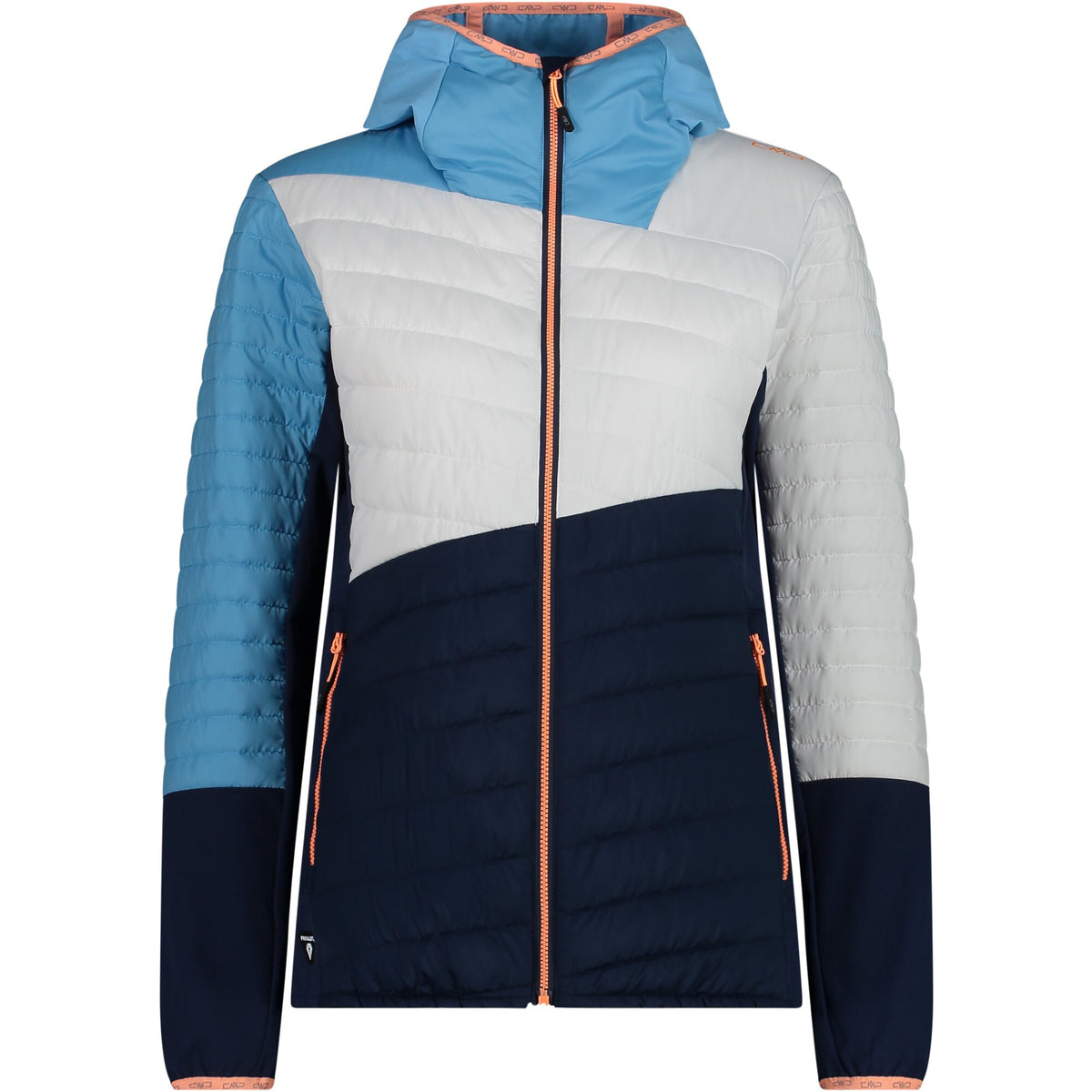 WOMAN HYBRID JACKET FIX HOOD