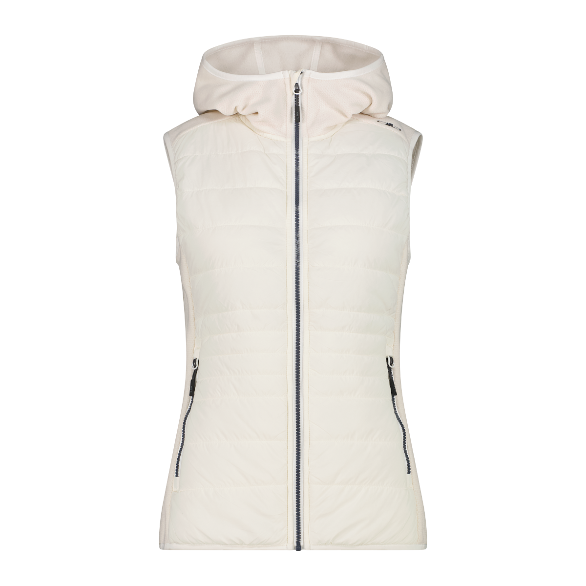 WOMAN VEST HYBRID FIX HOOD