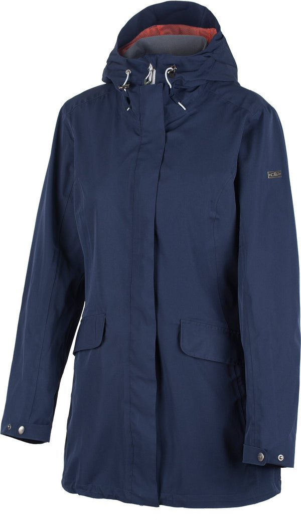 WOMAN FIX HOOD LONG JACKET