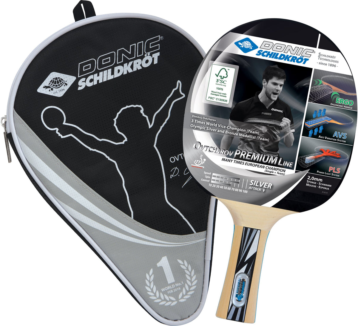 TT-Schläger OVTCHAROV Silver FSC, P