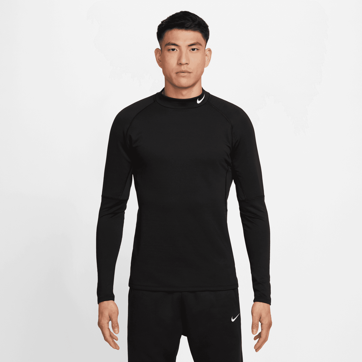M NP TOP WARM LS MOCK