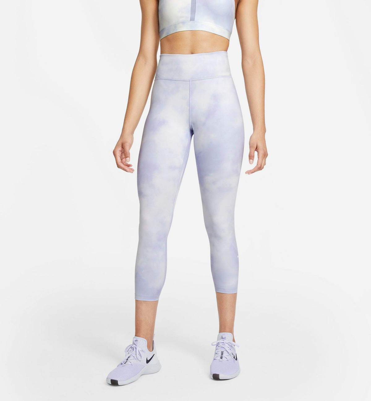 W NIKE ONE ICNLCSH CROP TGT CR
