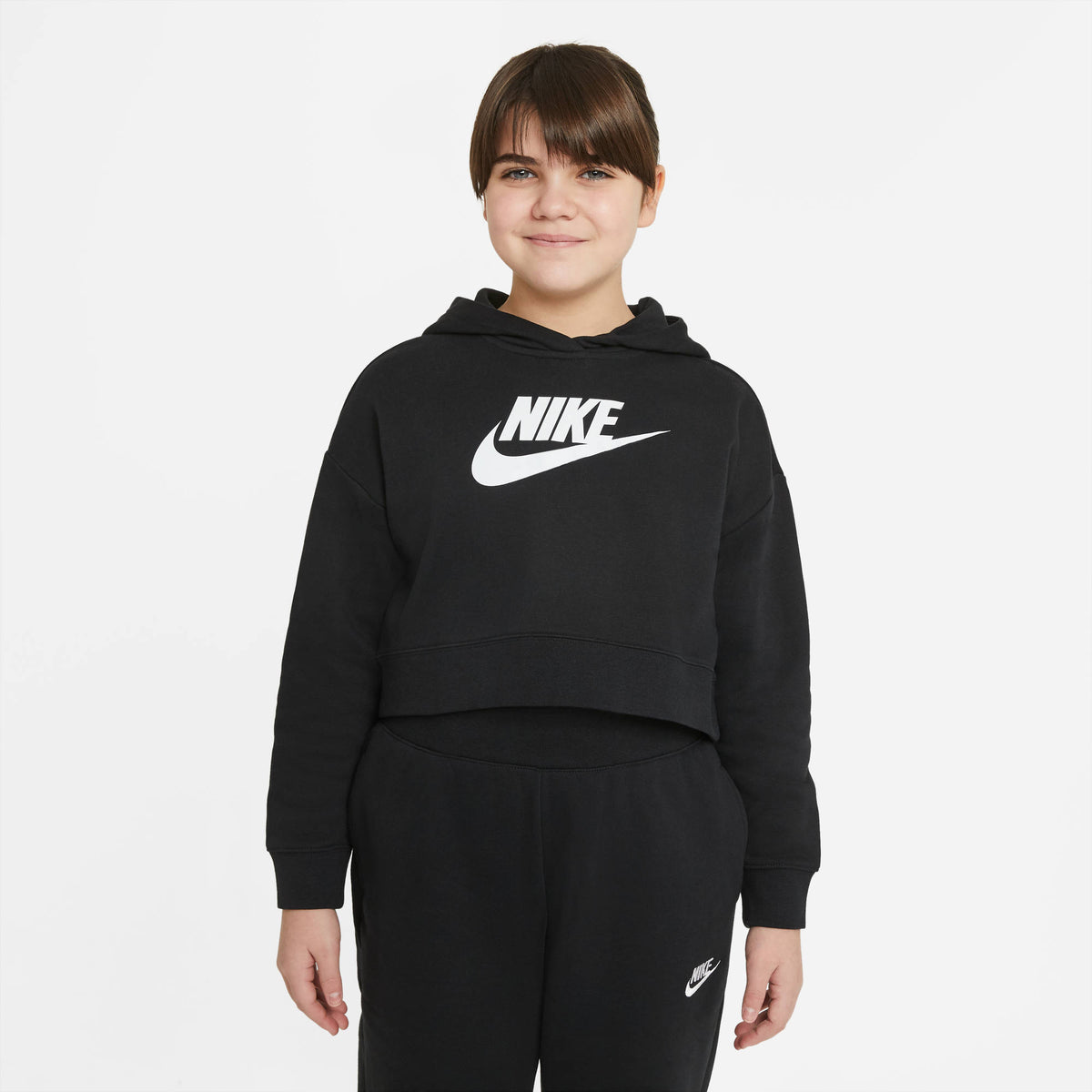 G NSW CLUB FT CROP HOODIE HBR