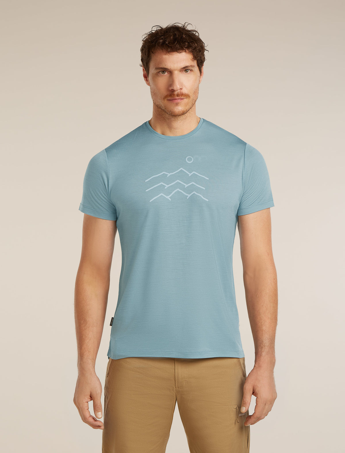 Men Merino Blend 125 Cool-Lite™ Sphere SS Tee Across the Peaks