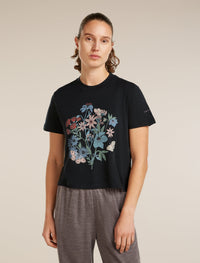 Women Merino 150 Tech Lite SS Crop Tee NZ Flora